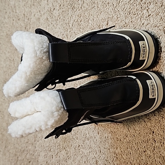 Sorel Winter Carnival mens Duck Snow Boots Sz 10.5 Black NL1495-011 Waterproof - Picture 2 of 5